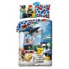 Capa de Edredão e Almofada Reversível Lego City 140 x 200 cm