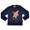 Camisola Cardada Bennie Criança Bolacha de Natal Azul