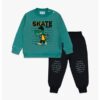 Conjunto Cardado Bennie "Dino Skate" Verde