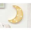 Luz de Presença em Forma de Lua LED Dourado