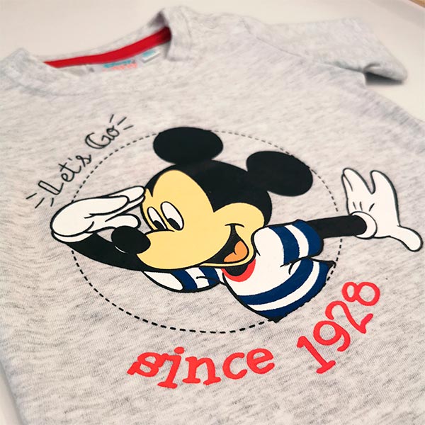 T-Shirt de Bebé Disney do Mickey Mouse Cinza