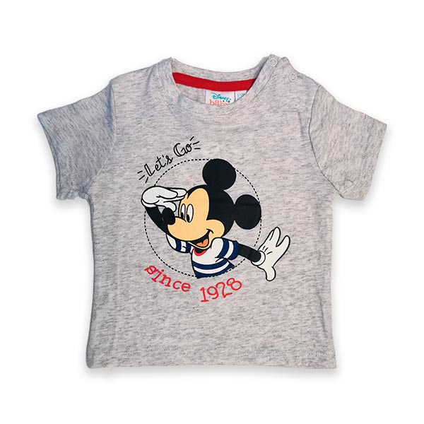 T-Shirt de Bebé Disney do Mickey Mouse Cinza
