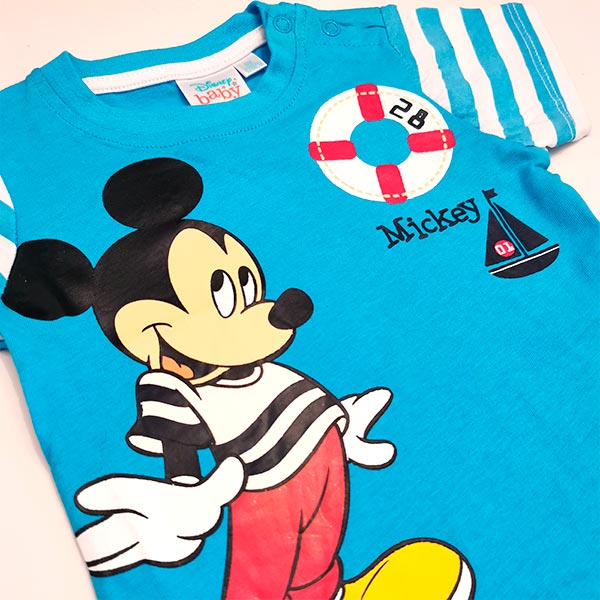 T-Shirt de Bebé Disney do Mickey Mouse Azul