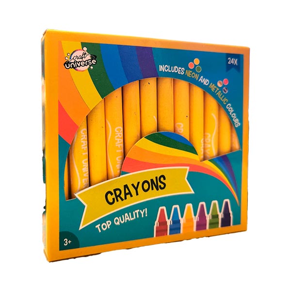Conjunto Yellow de 24 Lápis de Cera Dual Color
