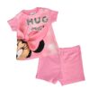 Pijama T-shirt e Calção Minnie Hug me! Cor de Rosa