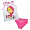 Conjunto de T-shirt e Cueca da Masha e o Urso Rosa