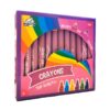 Conjunto Pink de 24 Lápis de Cera Dual Color
