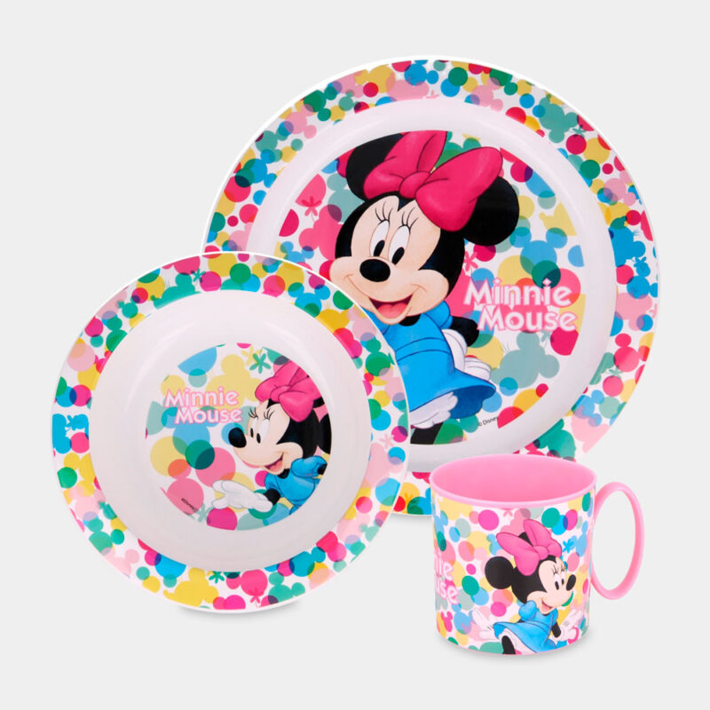 Conjunto de Refeição da Minnie Mouse 3 Peças