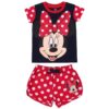 Pijama T-shirt e Calção da Minnie com Bolinhas