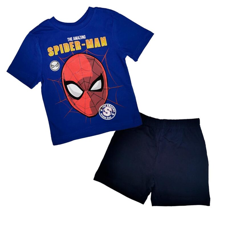 Conjunto T-Shirt e Calção Homem Aranha Azul