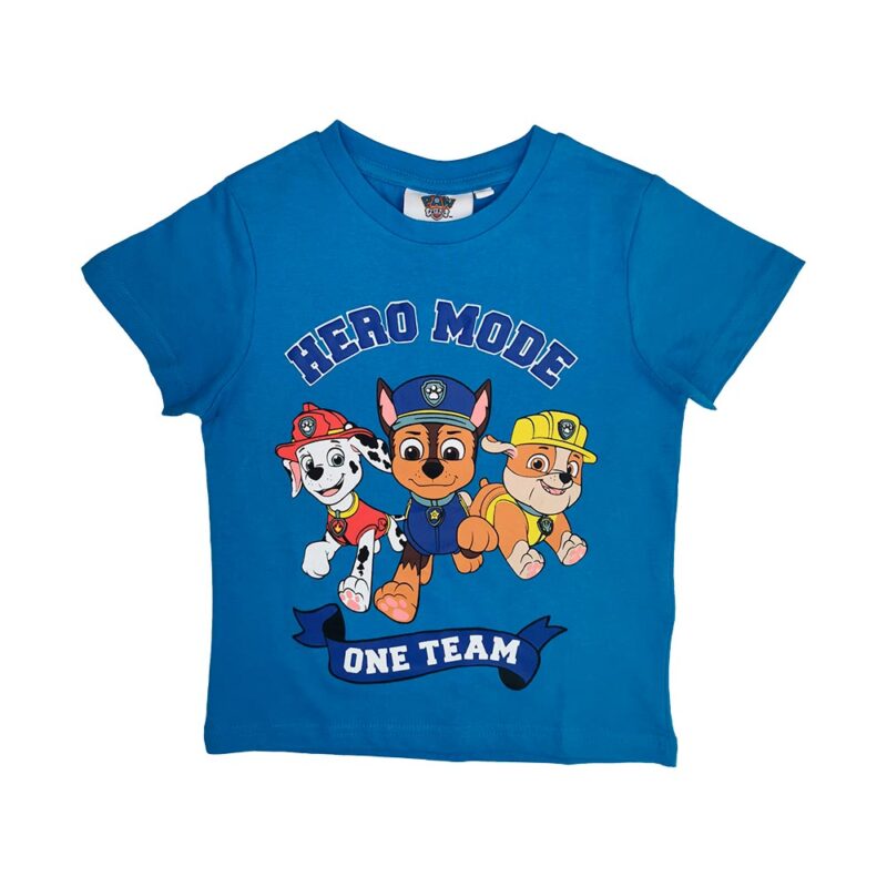 Pijama T-Shirt e Calção da Patrulha Pata Azul