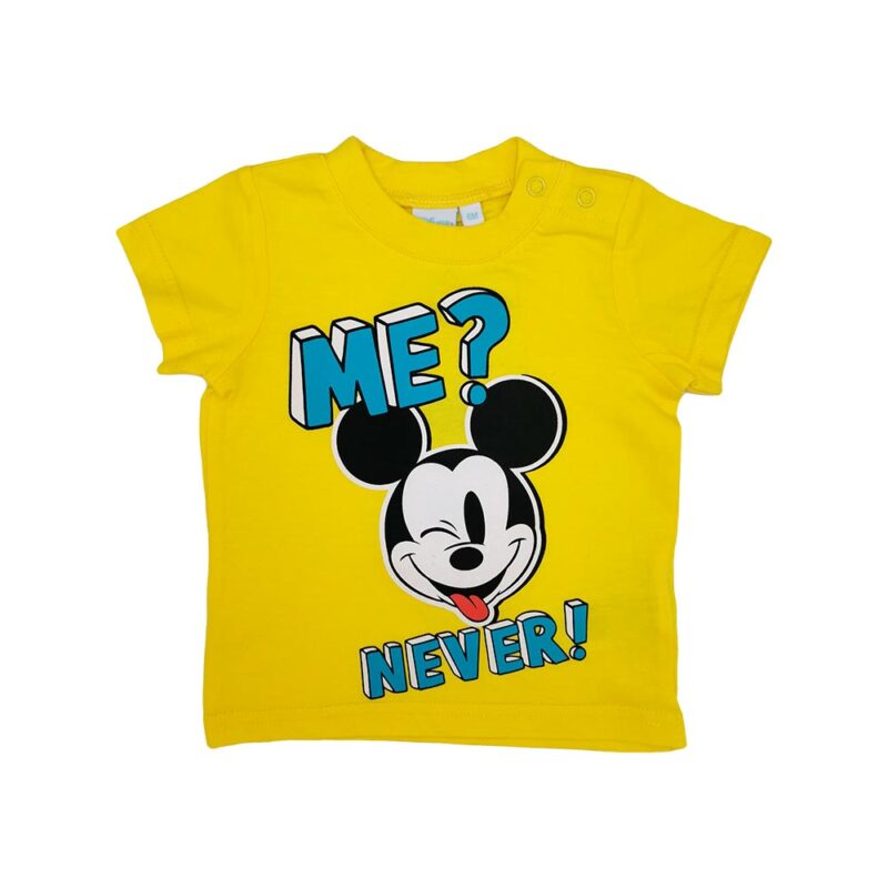 T-Shirt do Mickey Caretas Amarelo