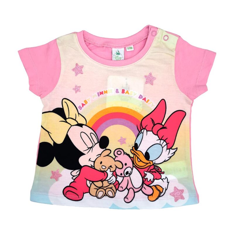 Pijama Baby Minnie e Margarida Rosa