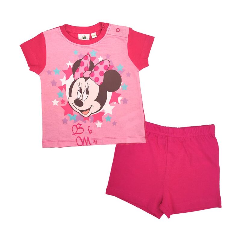 Pijama Disney Baby da Minnie Rosa Fúcsia