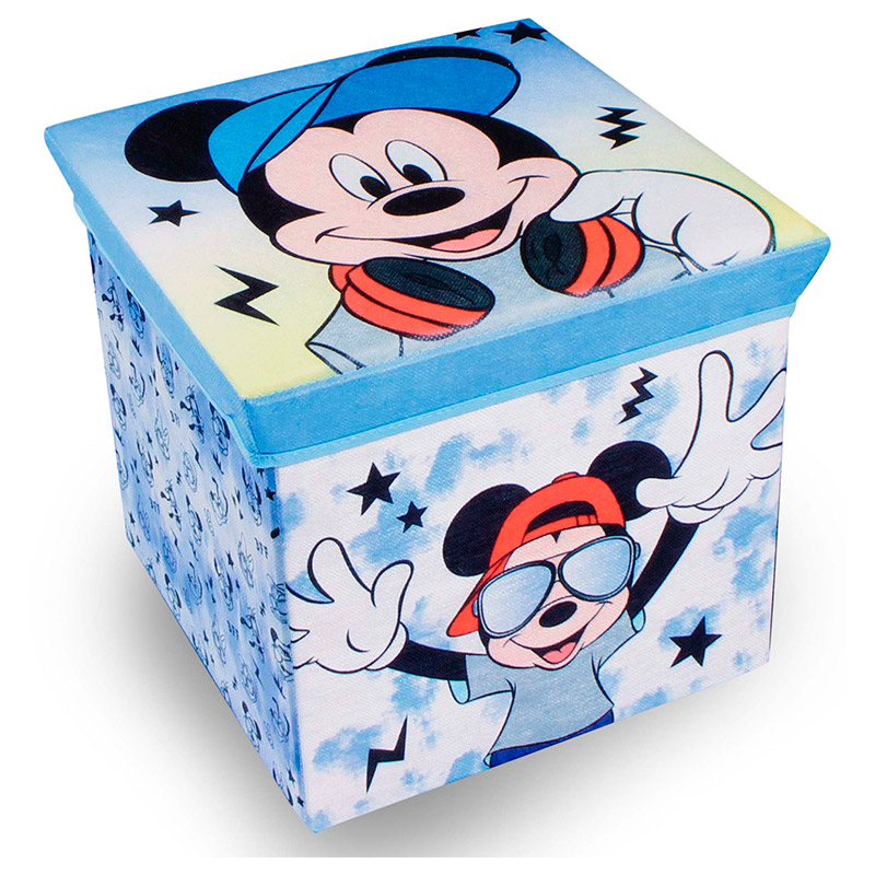 Banco e Caixa de Arrumação do Mickey de 30 cm