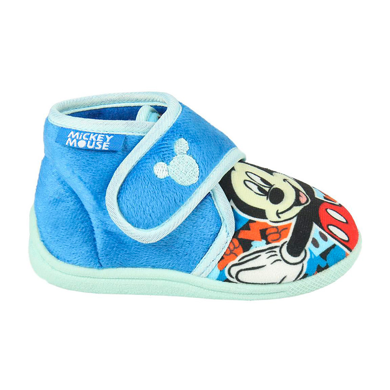 Pantufas Meia Bota do Mickey Bebé Azul