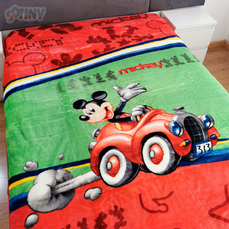 Cobertor do Mickey Mouse Solteiro de 160x220cm