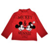 T-Shirt com Gola do Mickey e Minnie Vermelho 6 Meses