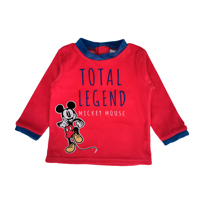 Pijama de Veludo de Bebé do Mickey Mouse