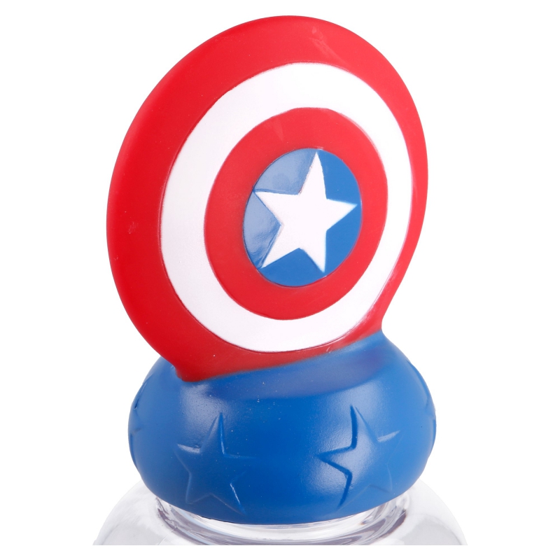 Garrafa de Plástico Figura Capitão América 3D de 560 ml