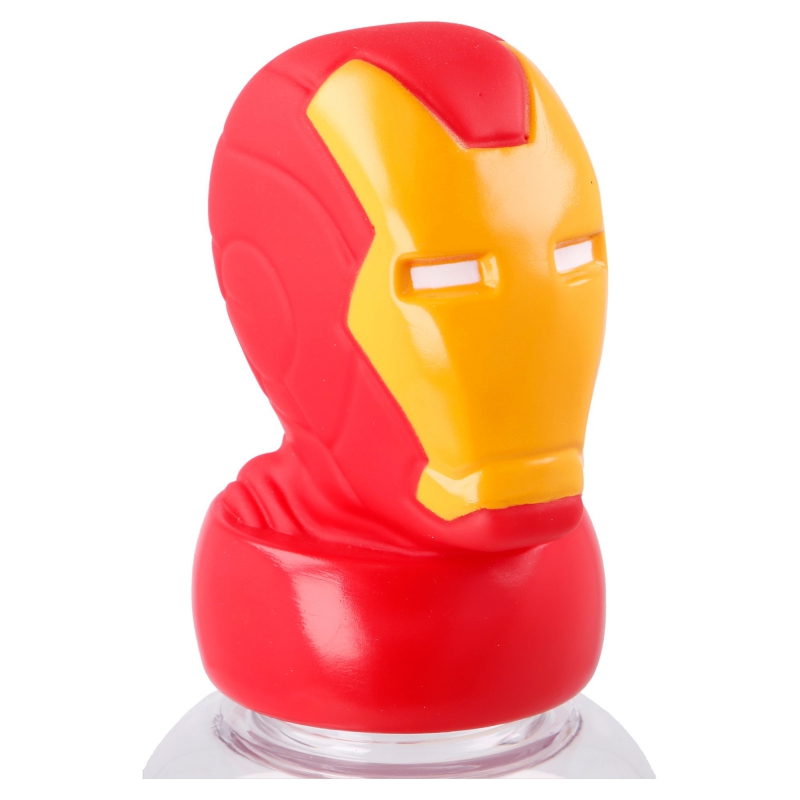 Garrafa de Plástico Figura Iron Man 3D de 560 ml