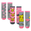 Pack Pokemon de 3 Pares de Meias do Pikachu Rosa