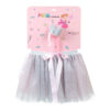 Conjunto de Disfarce da Fada Princesa Rainha Cinza