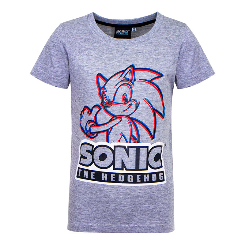T-Shirt do Sonic The Hedgehog Cinza