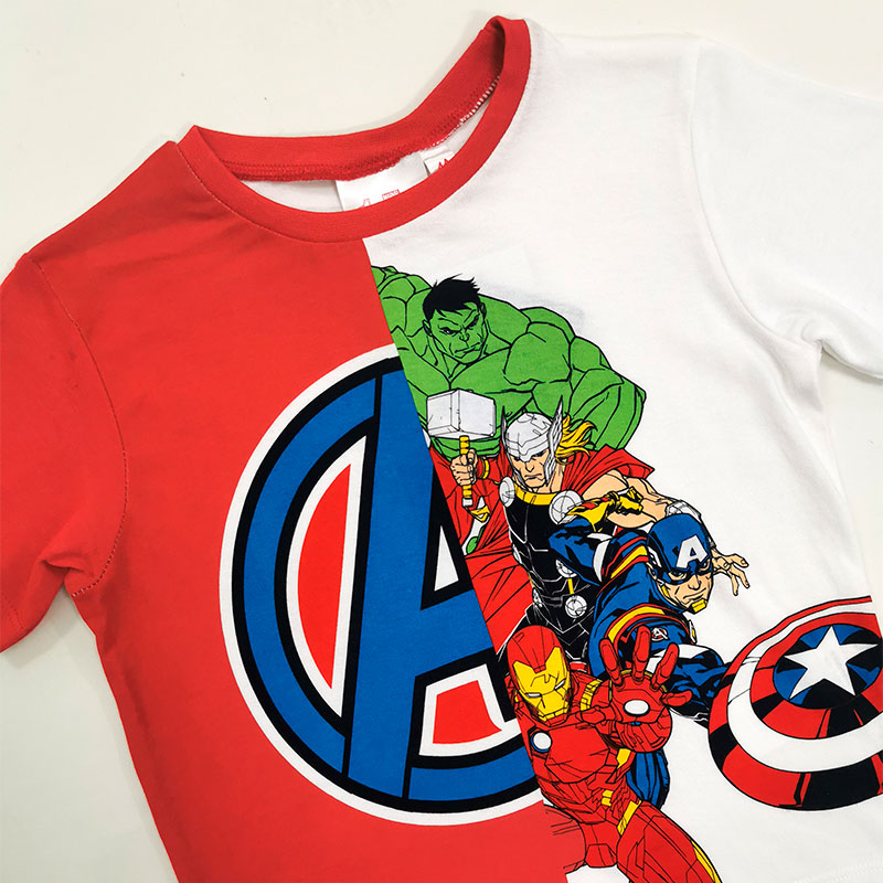 T-Shirt dos Marvel Avengers Vermelho/Branco