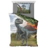 Capa de Edredão e Fronha do Jurassic Park de 140 x 200 cm