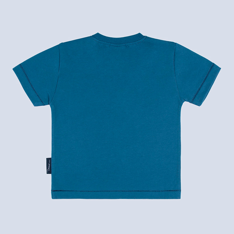 T-shirt Dino Egg Azul Atlântico de 6 a 36 Meses