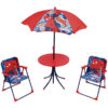 Conjunto Verão do Homem Aranha de Mesa, Cadeiras e Chapéu