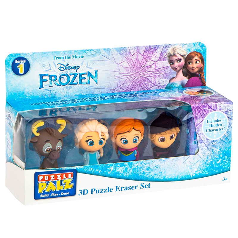 Mini Figuras de Borracha da Frozen Disney em Caixa