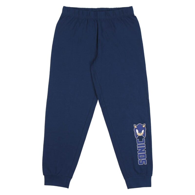 Pijama Manga Comprida do Sonic The Hedgehog Azul