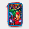 Estojo Escolar Avengers Triplo com Material