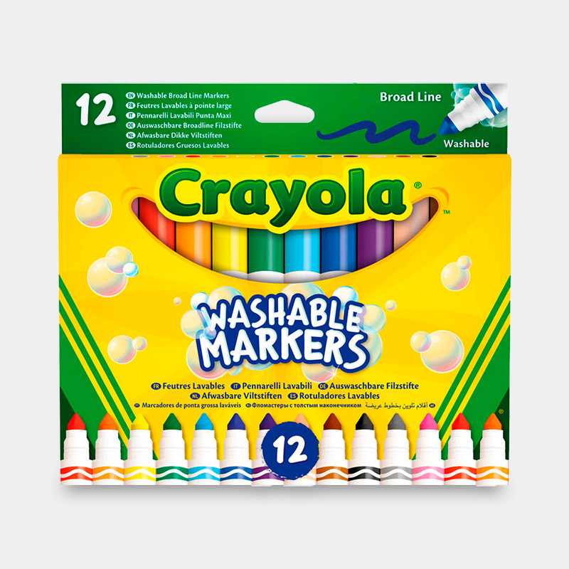 Marcadores de Cor Crayola Laváveis Caixa 12uni