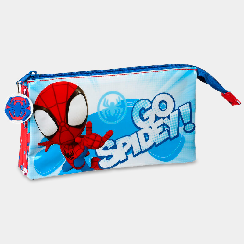 Estojo Spidey Triplo de 22cm