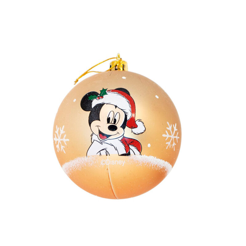 10 Bolas de Natal do Mickey Douradas