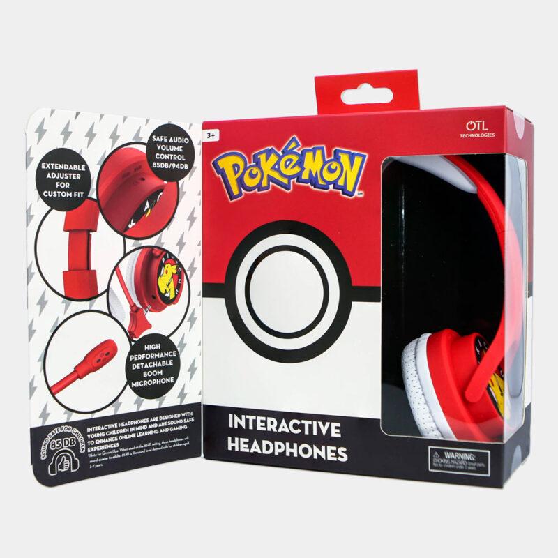 Auscultadores Gaming Infantis Pokémon