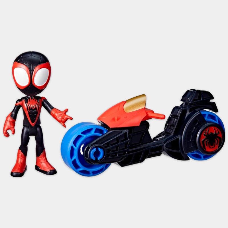 Figura e Mota Spidey Homem-Aranha