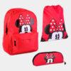 Mochila Minnie com Saco ginásio e Estojo