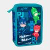 Estojo Duplo PJ Masks com Material Escolar