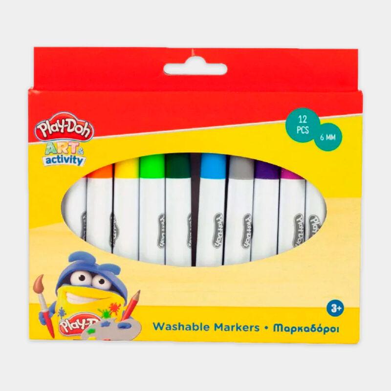 Marcadores Laváveis Play-Doh 12 Peças