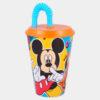 Copo Mickey com Palhinha de 430ml