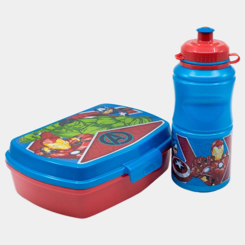 Conjunto Sanduicheira e Garrafa Avengers Heraldic Army | sanduicheira e garrafa