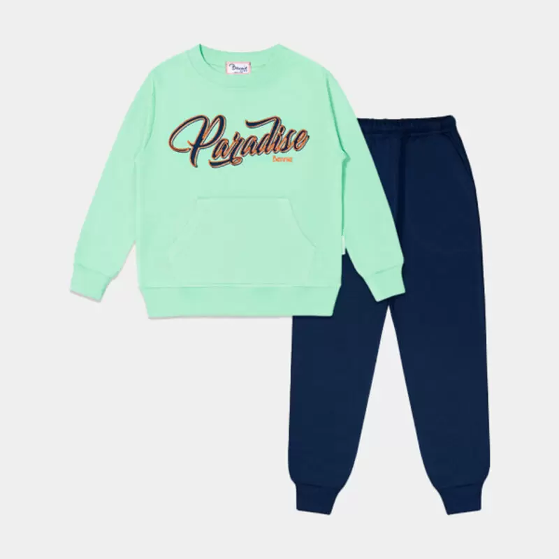 Sweatshirt e Calça Bennie Paradise | Verde