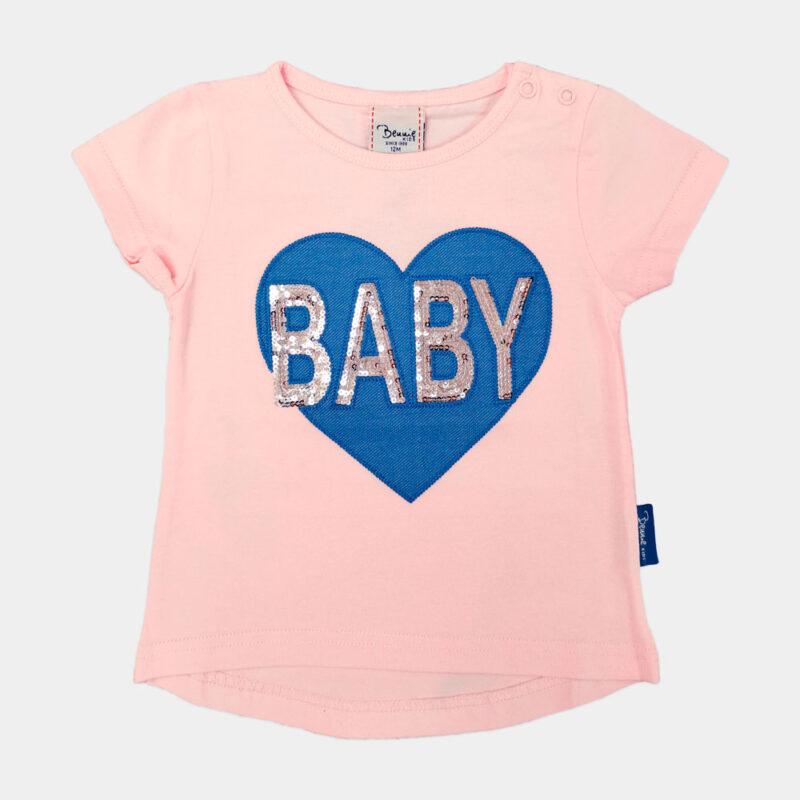 T-Shirt Bennie Denim Baby Rosa