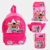 Mochila Pré-Escolar LOL Surprise 4 Peças