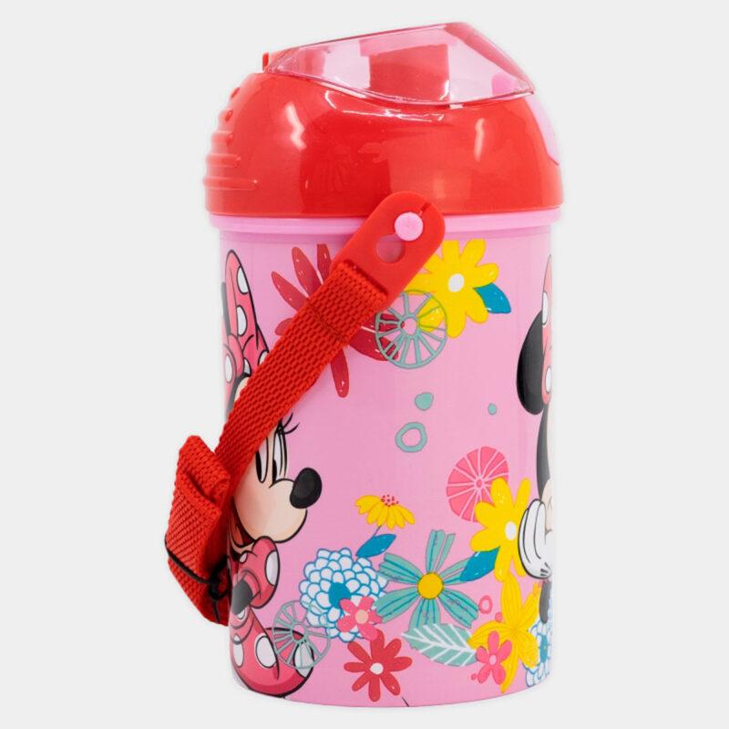 Garrafa de Plástico Minnie Spring Look 450ml lateral esquerda