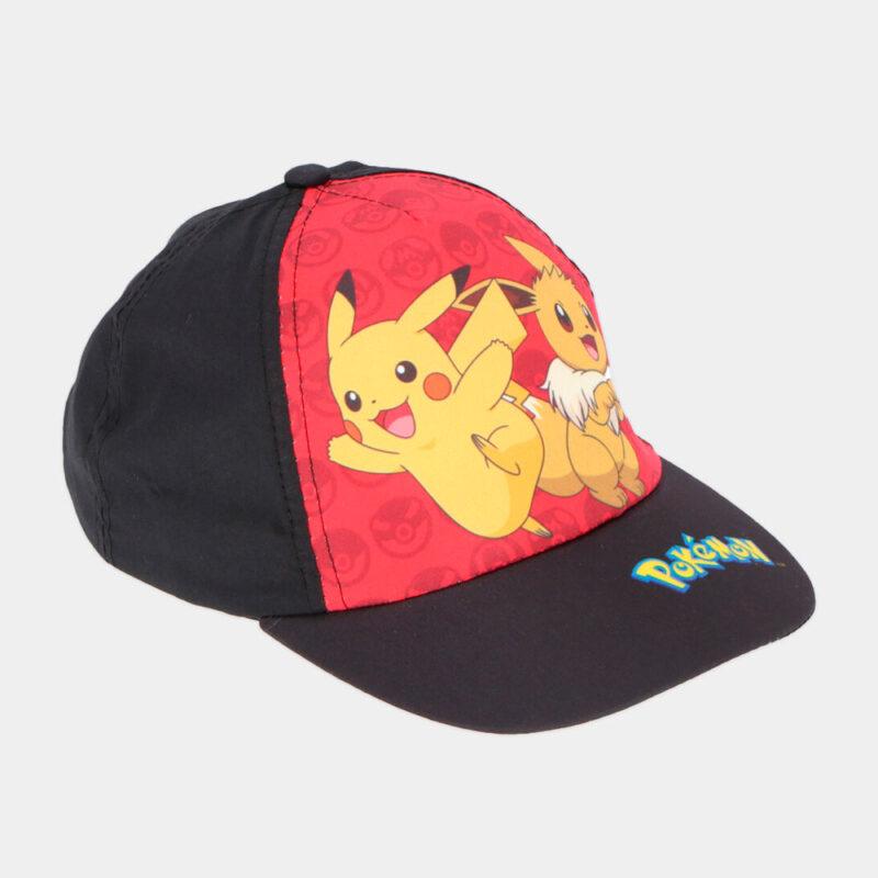 Boné Pokémon Pikachu e Eevee 54-56 | Preto lateral